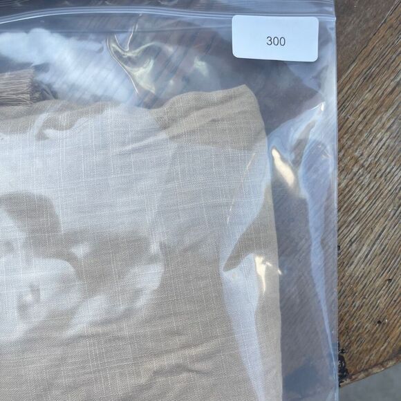 JMP The Label Tan Rayon Blend High Waisted Buttoned Wide Leg Pants Medium - Picture 11 of 11